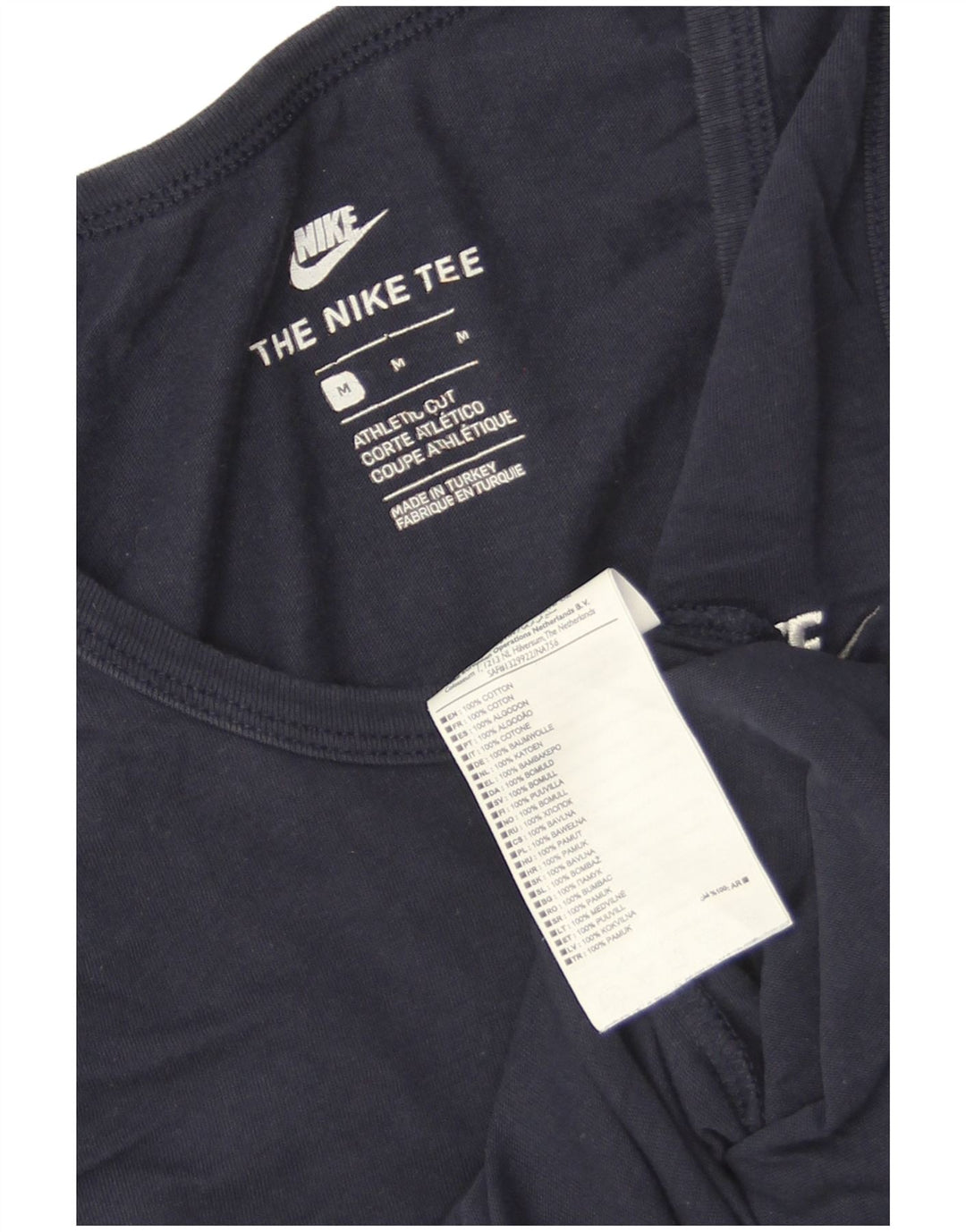 Nike Herren-Weste mit athletischem Schnitt, mittelgroß, marineblau, Baumwolle