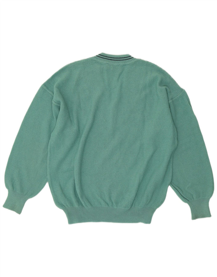 Il Granchio Herren-Pullover mit V-Ausschnitt in Mittelgrün