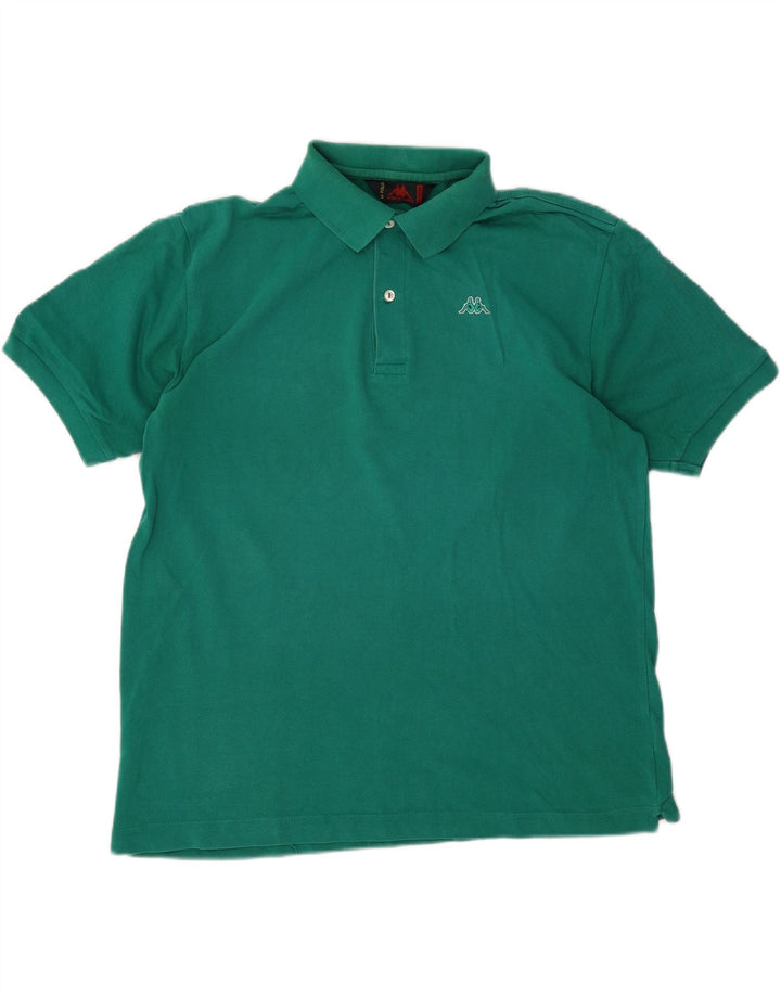 Kappa Herren Poloshirt XL Grüne Baumwolle