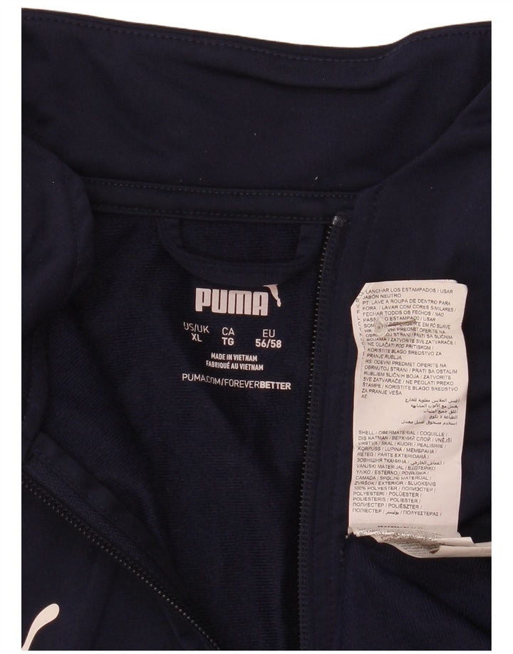 Puma Herren-Pullover-Trainingsanzug mit Reißverschluss, XL, Marineblau, Polyester