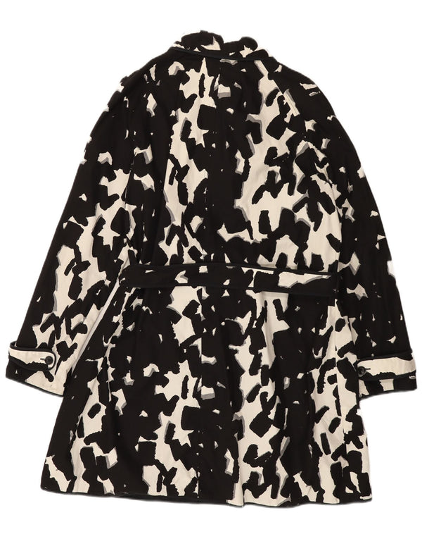 HOBBS Damen Wendemantel mit abstraktem Muster, Gr. 16, Schwarz