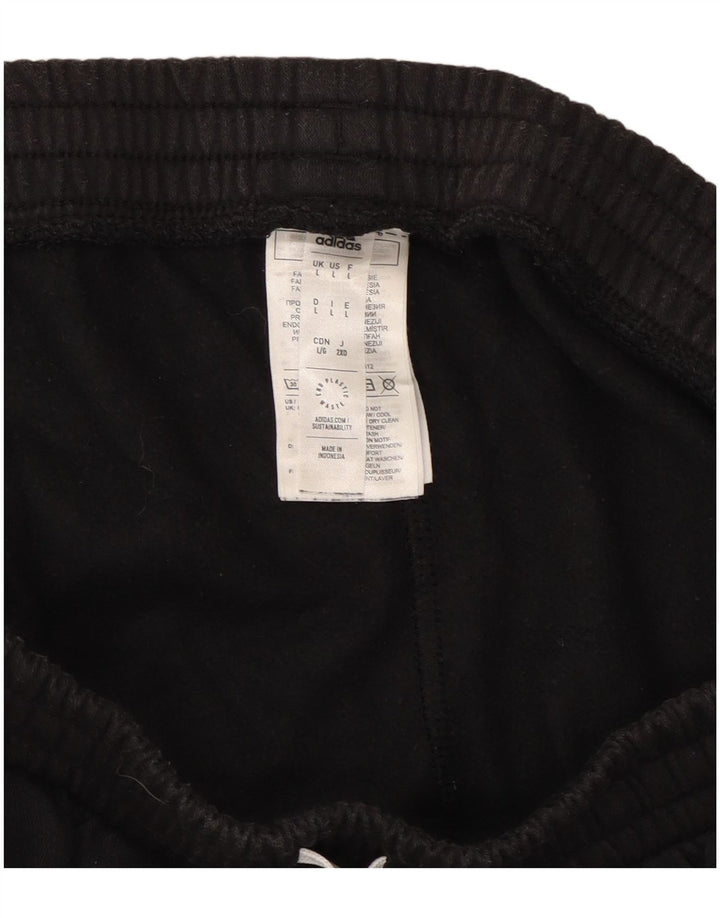 Adidas Herren-Trainingshose, Jogginghose, Größe L, Schwarz, Baumwolle