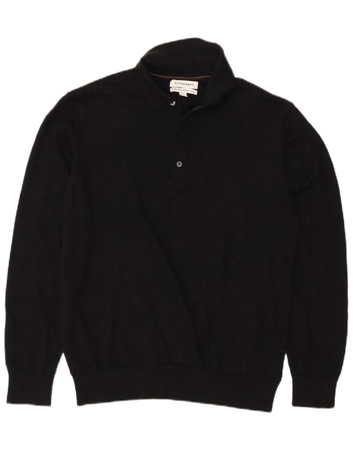 Marks & Spencer Herren Autograph Rollkragenpullover, Pullover, Größe L, Schwarz