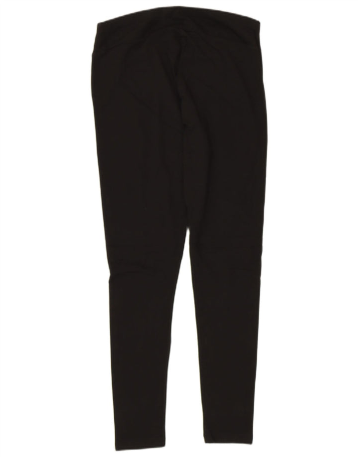 Puma Damen Crop Leggings UK 12 Medium Schwarz Baumwolle