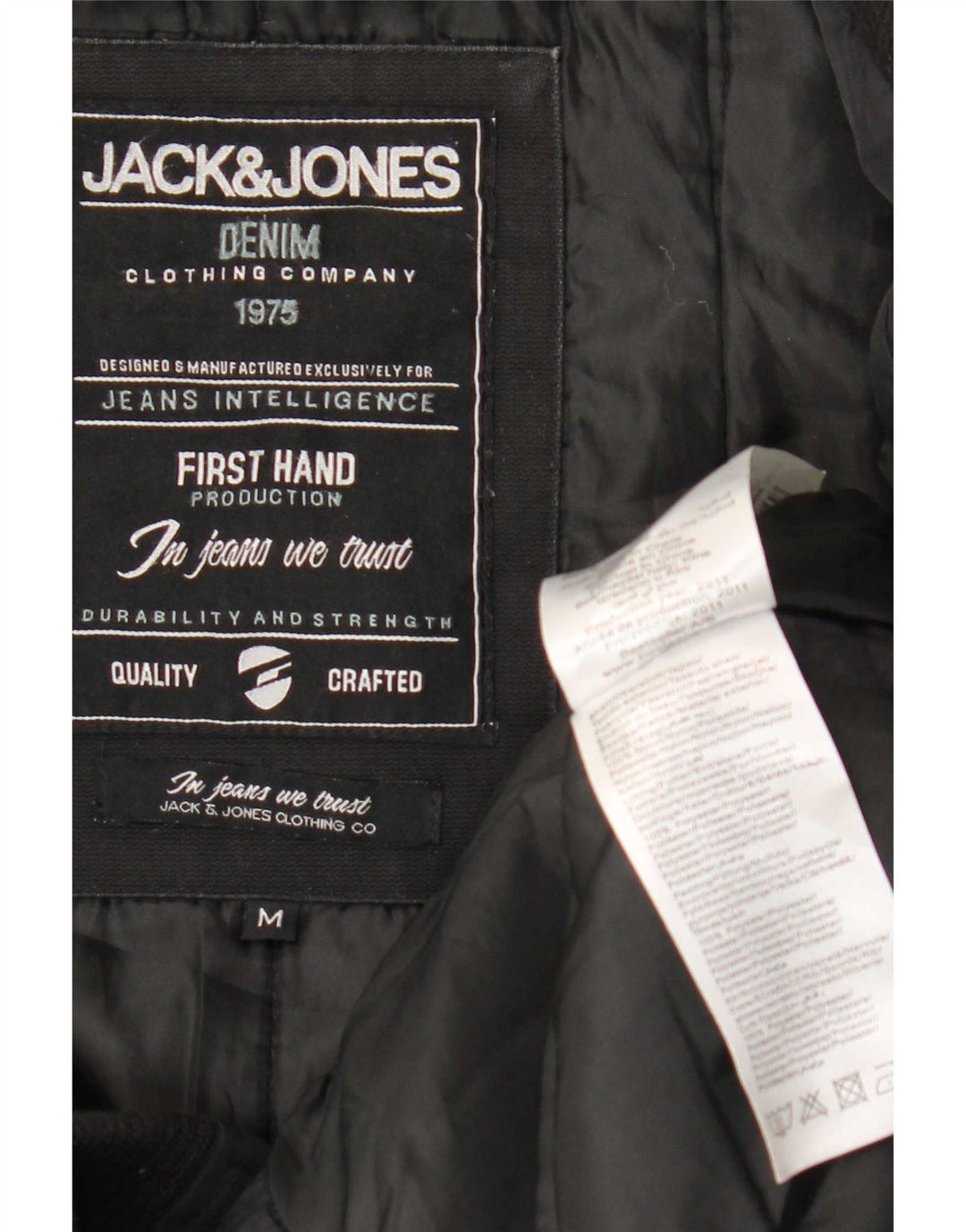 Jack & Jones Herren Bomberjacke UK 38 Mittelschwarzes Polyester