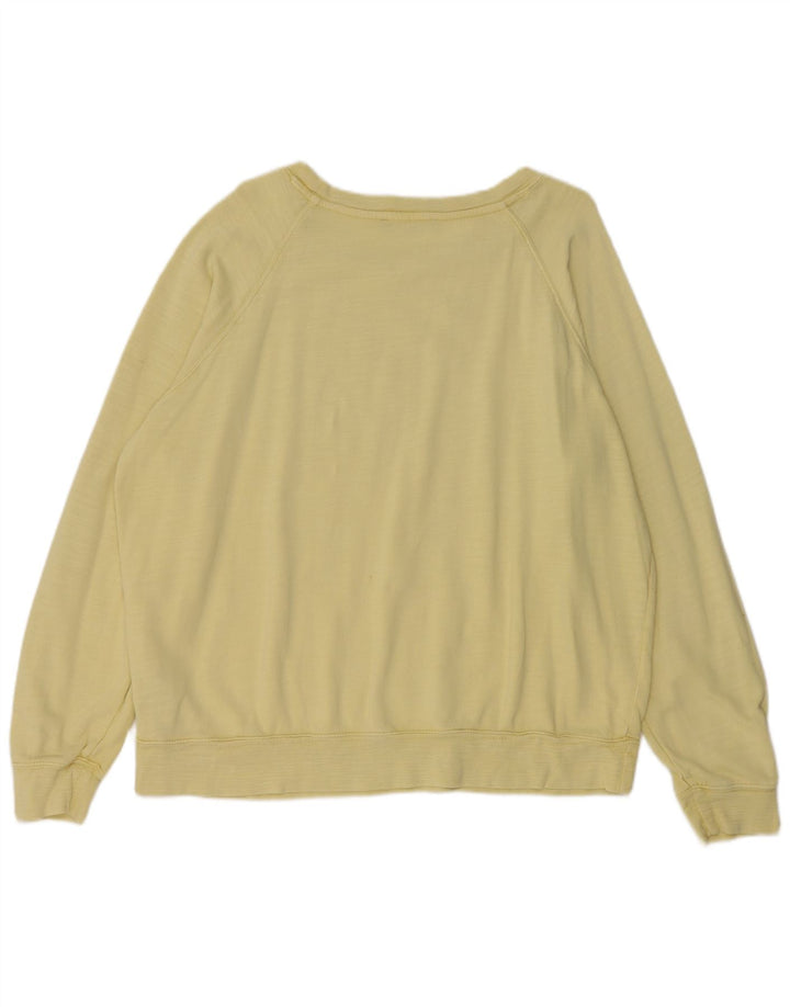 Marks & Spencer Damen Sweatshirt Pullover UK 18 XL Gelb Baumwolle