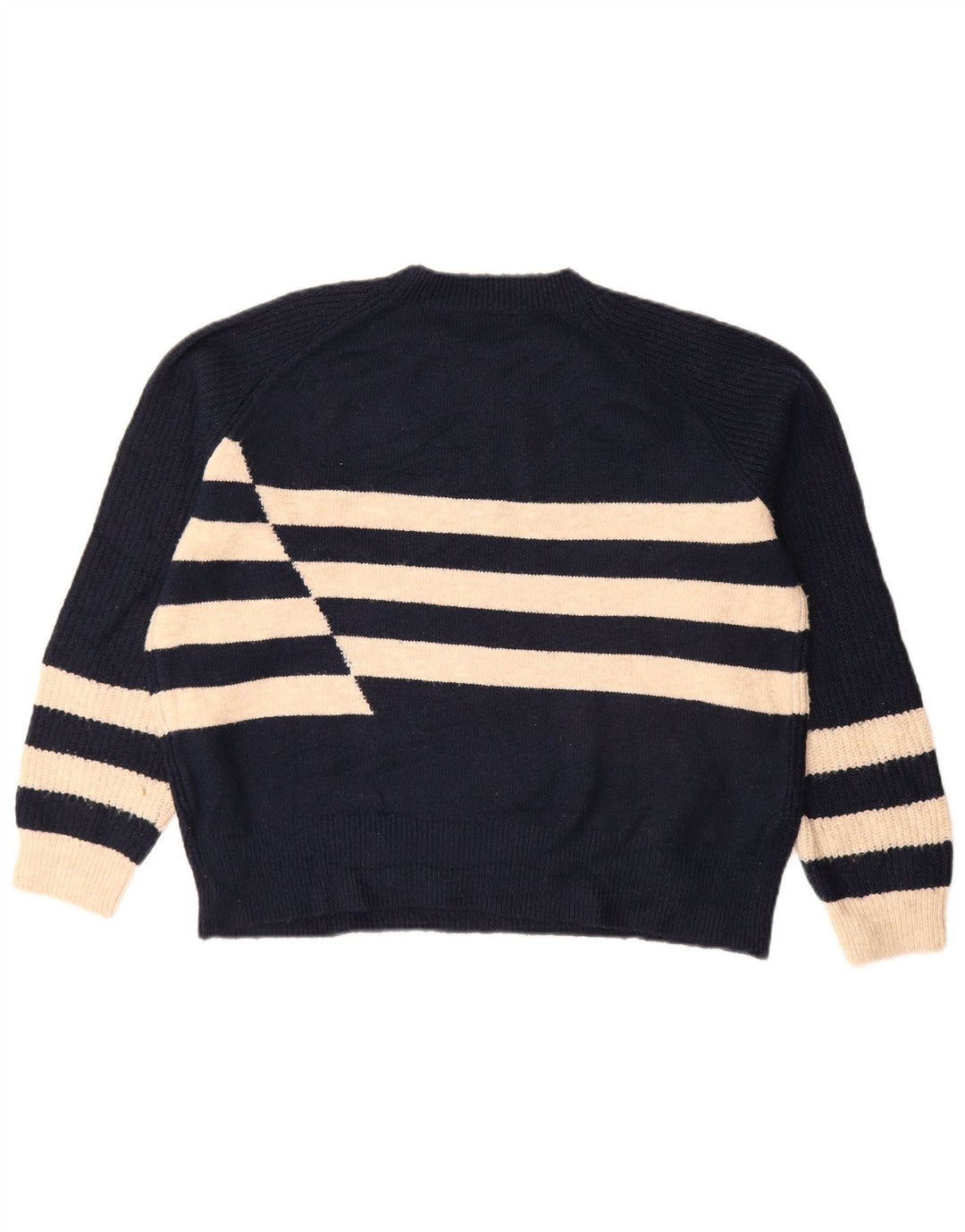 Marks & Spencer Damen-Pullover mit Rundhalsausschnitt, Gr. 14, mittleres Marineblau