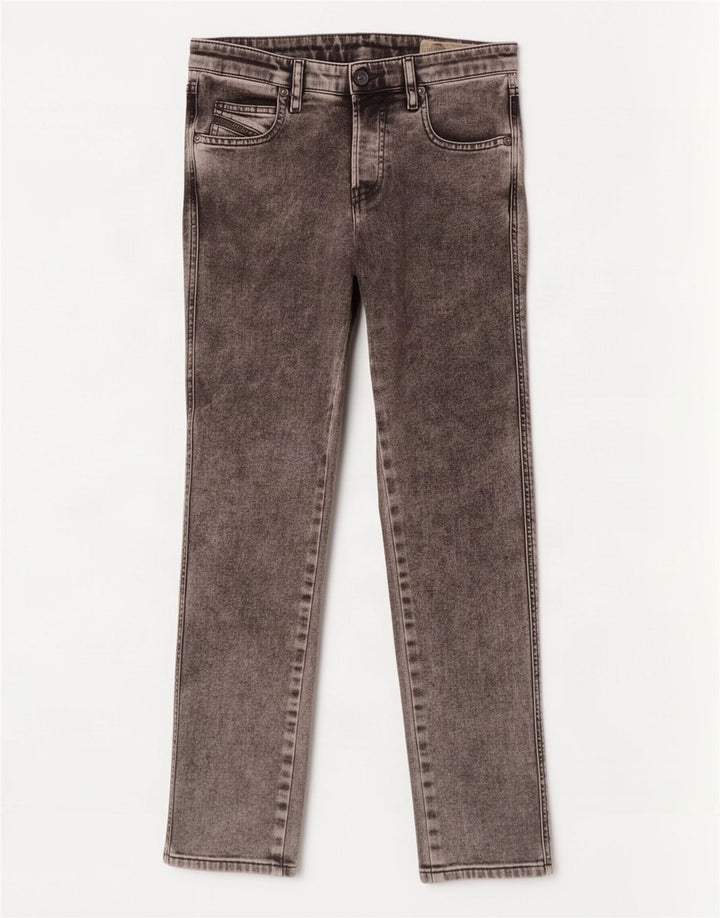 Diesel Damen Slim Jeans W27 L26 Graue Baumwolle