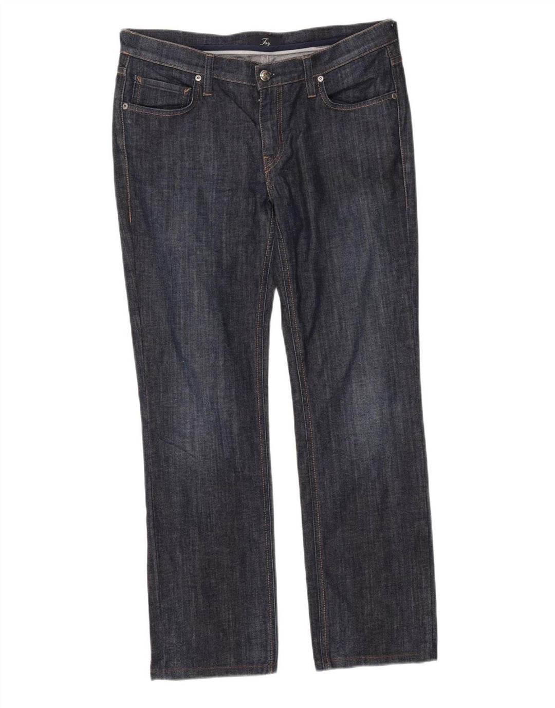 Gerade Damenjeans von Fay, W32, L28, marineblau, Baumwolle