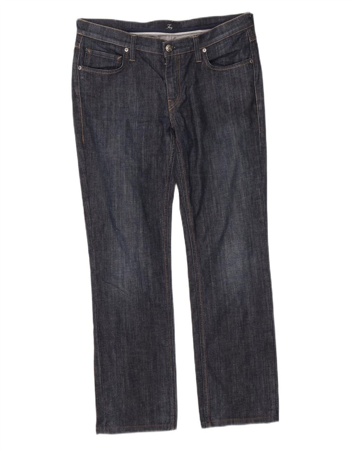 Gerade Damenjeans von Fay, W32, L28, marineblau, Baumwolle