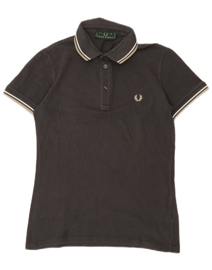 Fred Perry Herren-Poloshirt, kleine graue Baumwolle