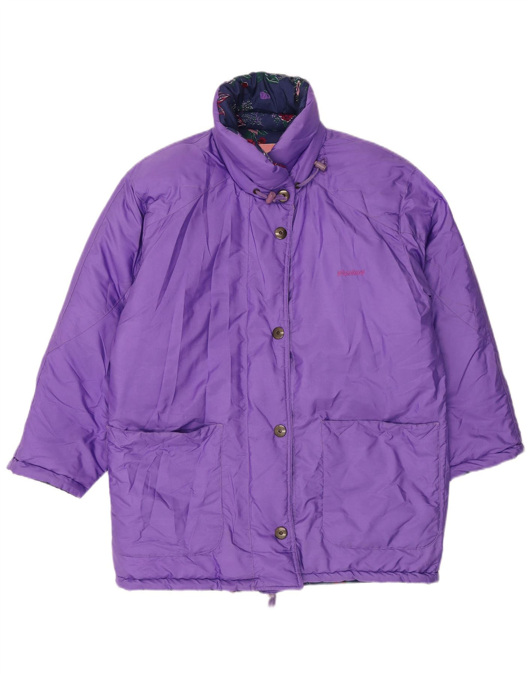 Stratos Damen Reversible Übergroße Skijacke EU 44 XL Lila Polyester