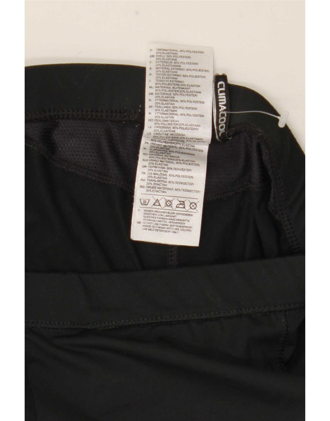 Adidas Damen Climacool Capri Leggings UK 10 Small Schwarz Polyester