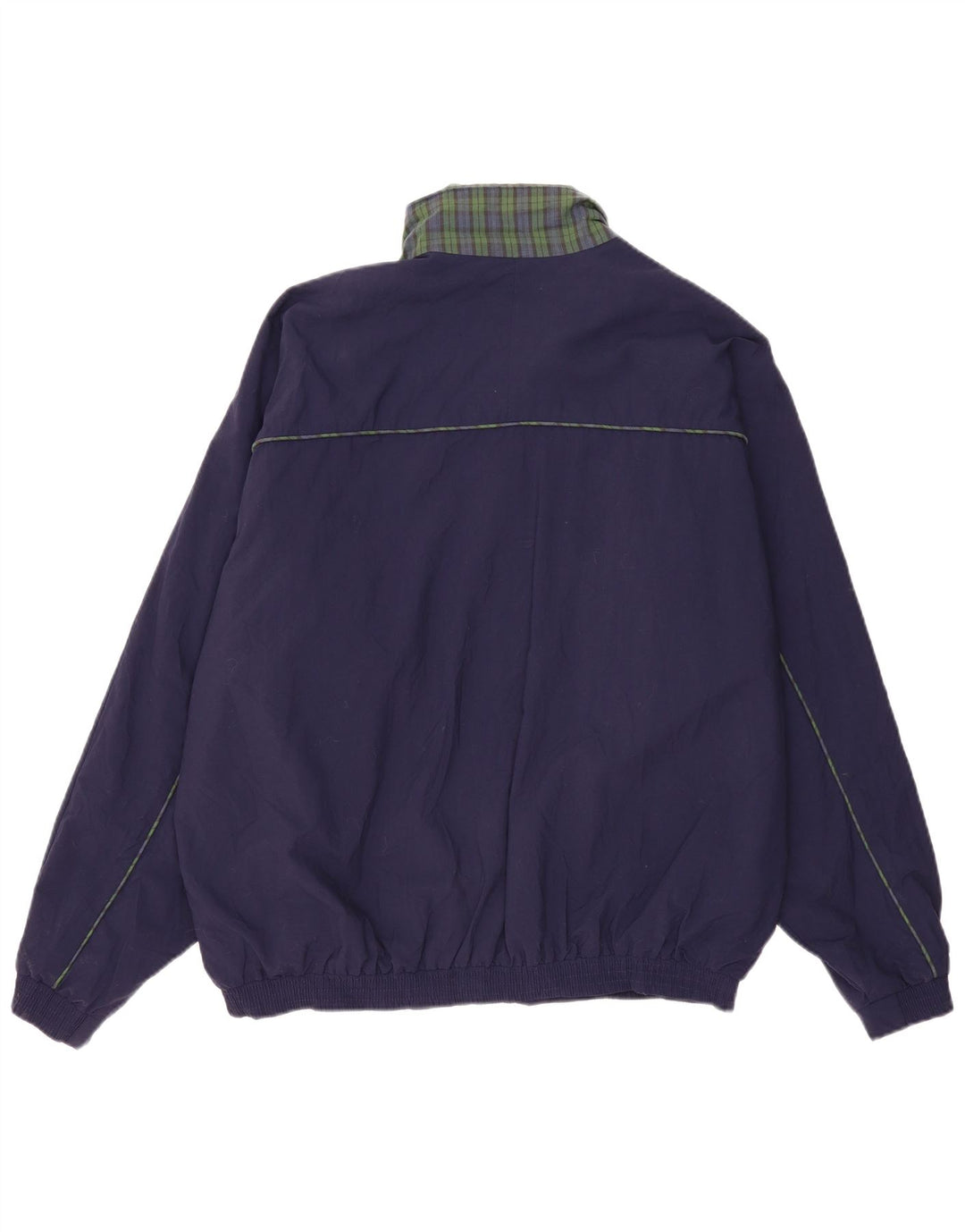 Marks & Spencer Herren Bomberjacke UK 42 XL Marineblau gestreiftes Nylon