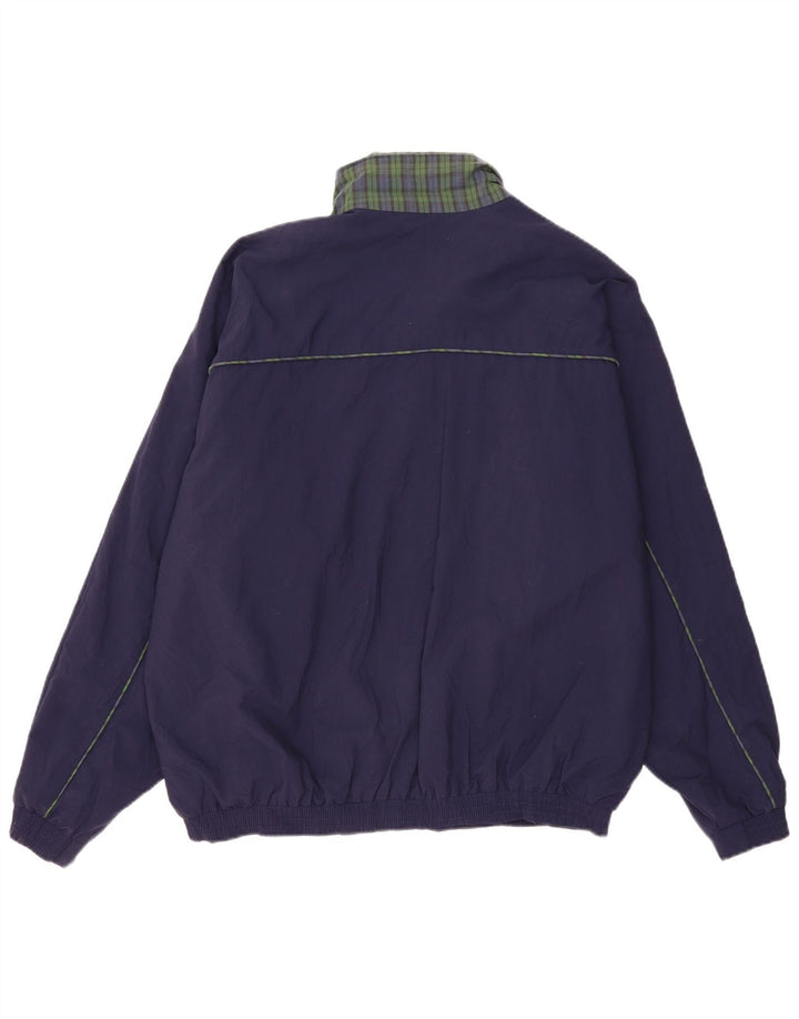 Marks & Spencer Herren Bomberjacke UK 42 XL Marineblau gestreiftes Nylon