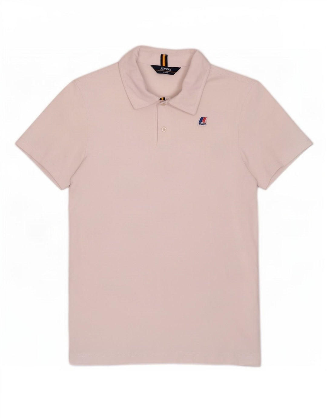 K-Way Herren-Poloshirt aus mittelweißer Baumwolle
