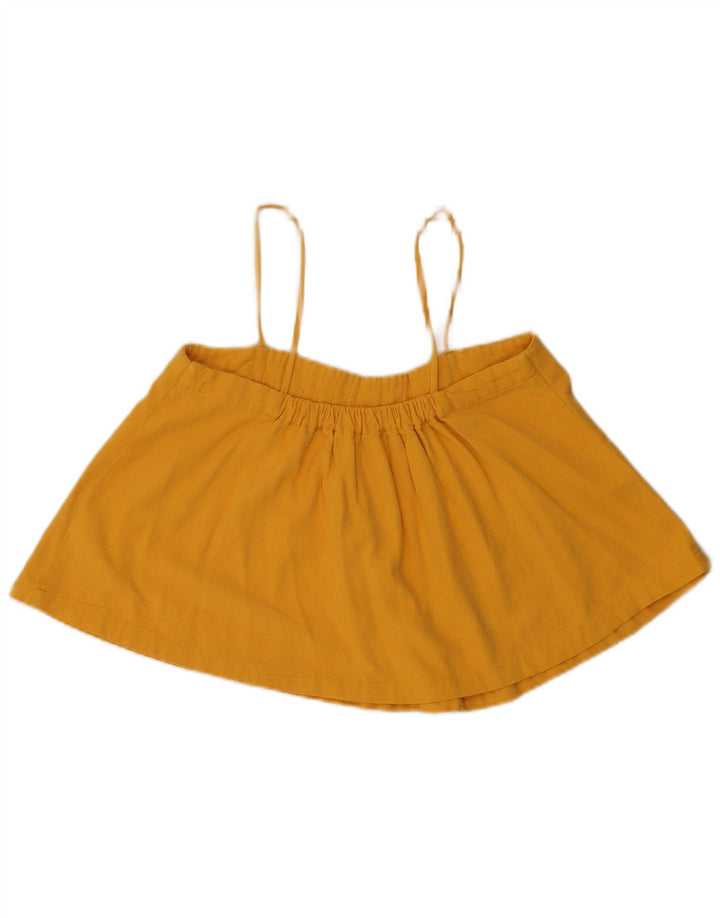 Levi's Damen Crop Cami Top US 1 XS Gelbe Seide