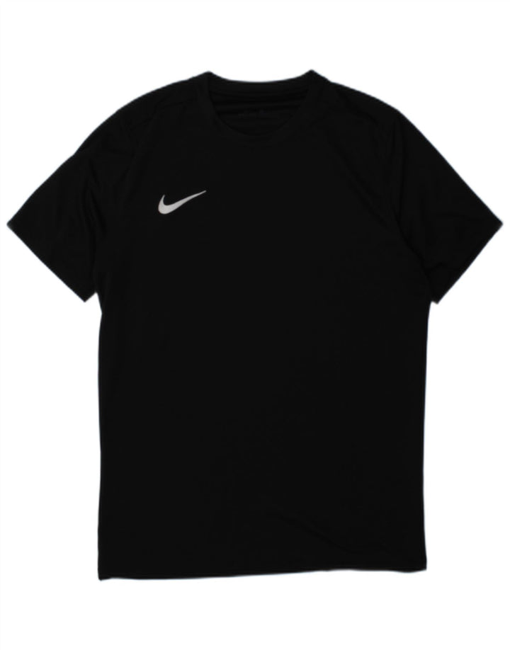 Nike Herren Dri Fit T-Shirt Top Large Schwarz