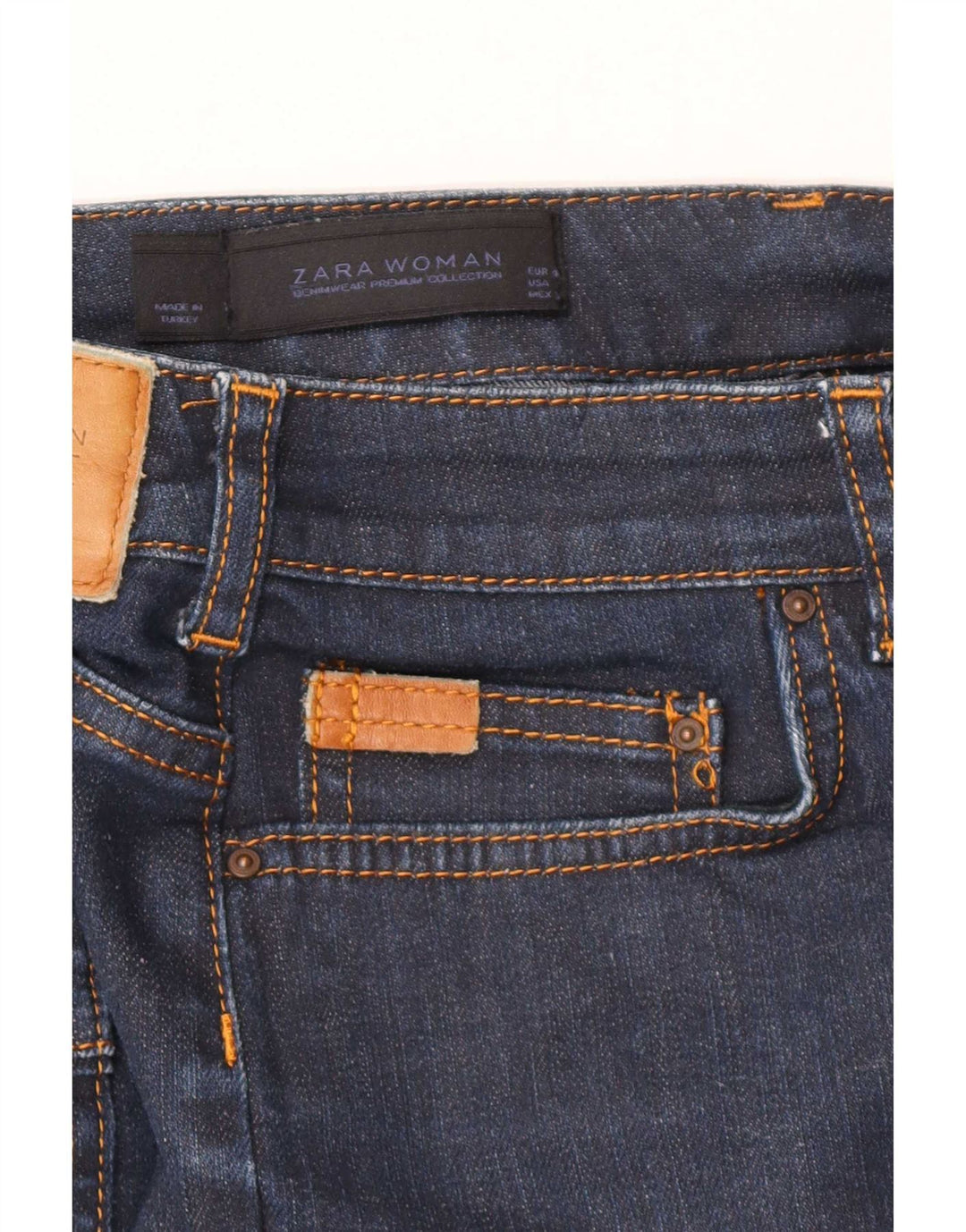 Zara Damen Jeansrock EU 40 Medium W30 Marineblau