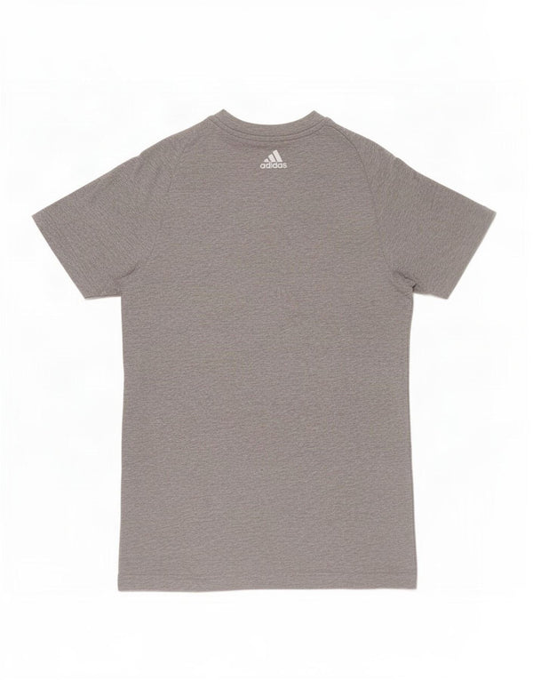 Adidas Womens Graphic T-Shirt Top UK 12 Medium Grey