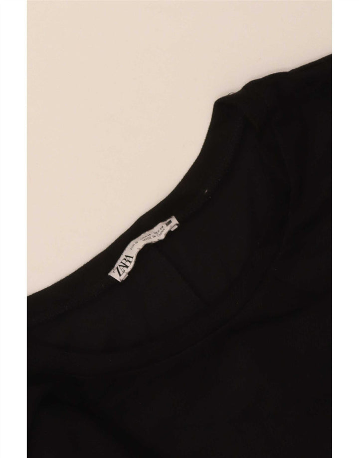 Zara Damen Etuikleid UK 14 Medium Schwarz