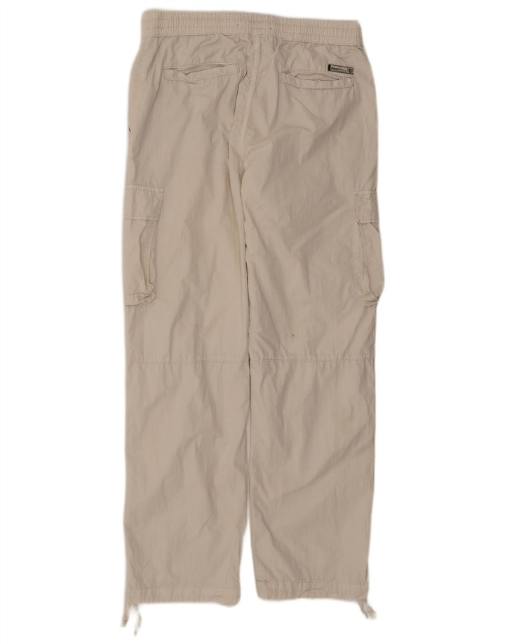 Gerade Cargo-Hose für Damen von Zara, Größe M, W31, L29, Beige, Baumwolle
