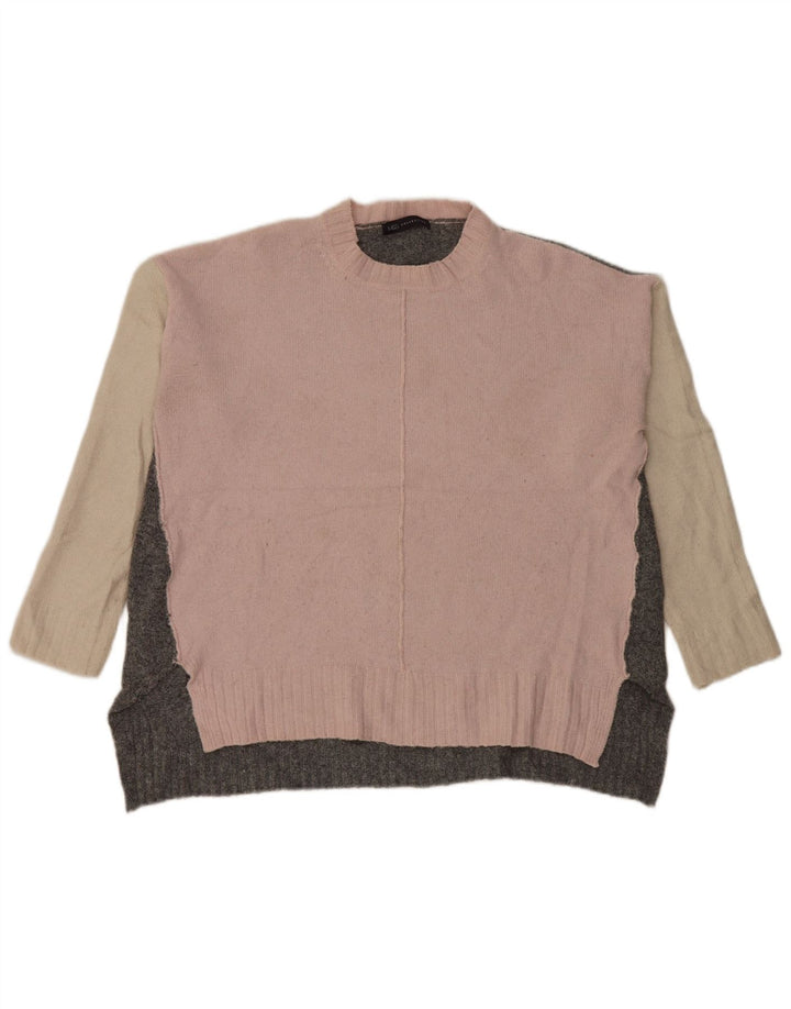 Marks & Spencer Damen-Pullover mit Rundhalsausschnitt, Gr. 40, Größe L, Grau