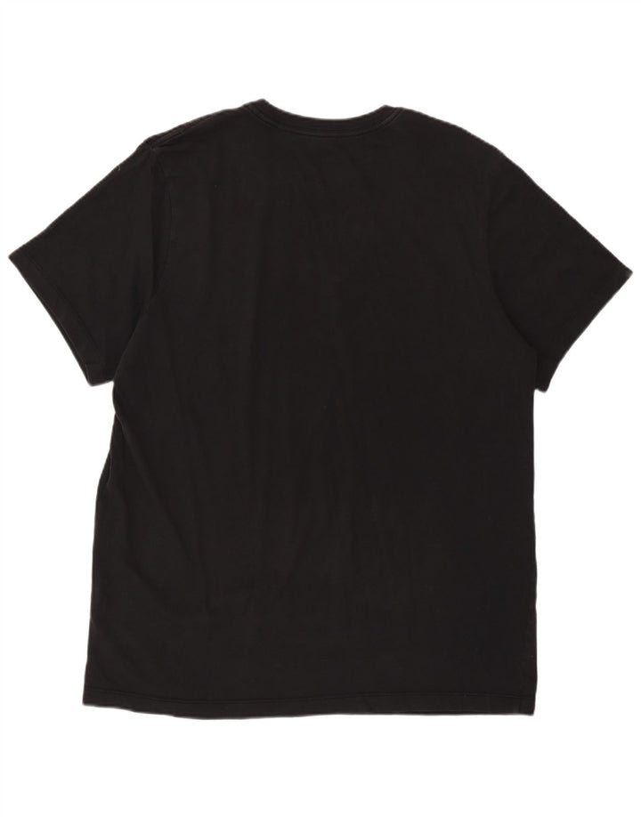 Nike Herren-T-Shirt mit Grafik, groß, aus schwarzer Baumwolle
