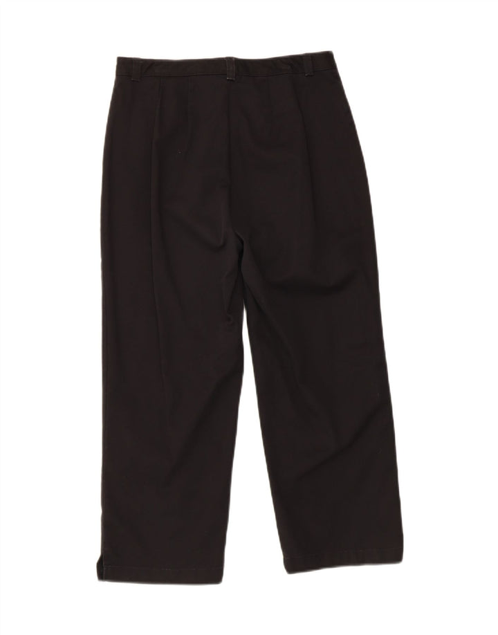 DOCKERS Womens Straight Capri Trousers US 8 Medium W28 L22 Black Cotton Vintage Dockers and Second-Hand Dockers from Messina Hembry 