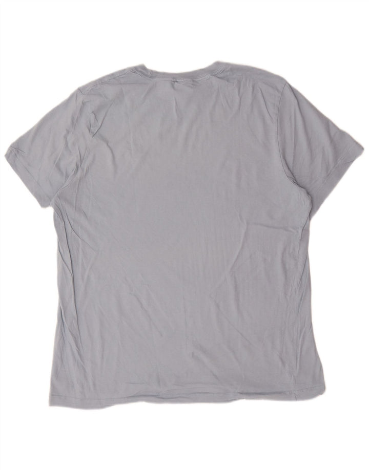 Nike Herren T-Shirt Top XL Blau Baumwolle