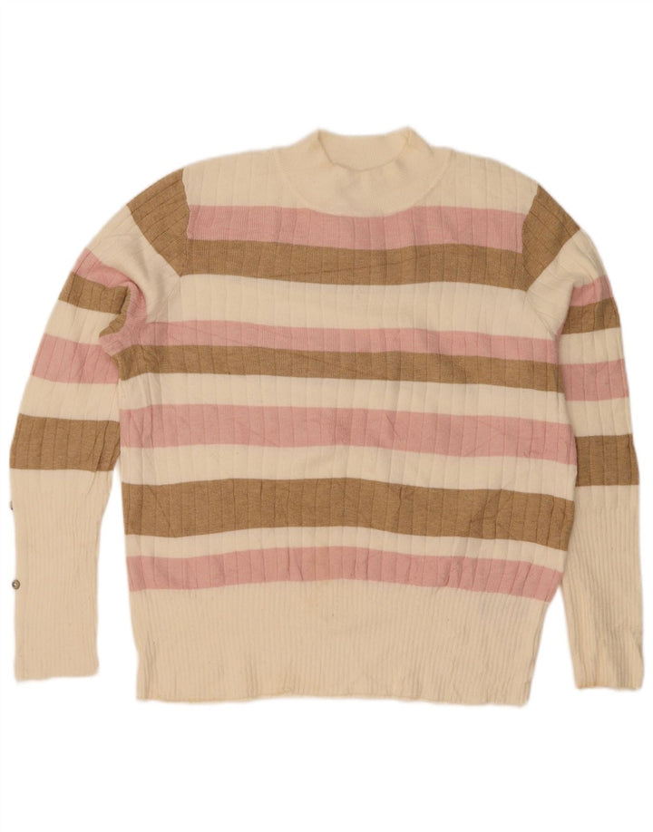Marks & Spencer Damen-Pullover mit Rollkragen, Gr. 40, Größe M, Mehrfarbig