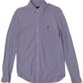 Ralph Lauren Herren-Hemd, klein, aus blauer Baumwolle