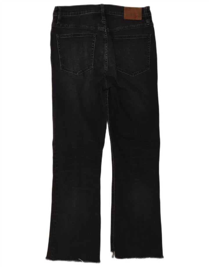 J. CREW Damen Bootcut Jeans W28 L26 Schwarze Baumwolle