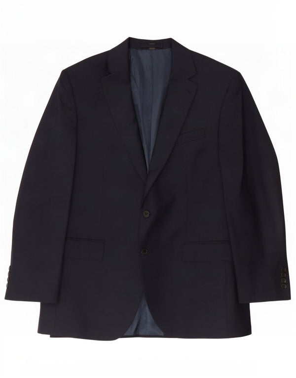 Marks & Spencer Herren-Blazer mit 2 Knöpfen, UK 44, XL, Marineblau, Polyester
