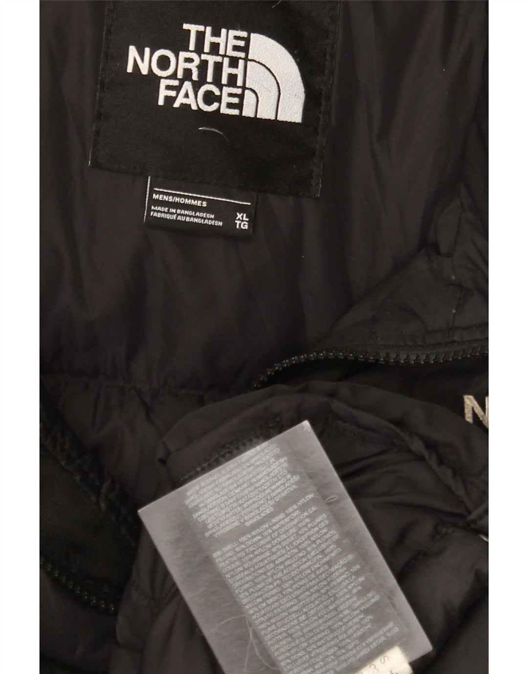 The North Face Herren Wattierte Jacke UK 42 XL Schwarz Nylon