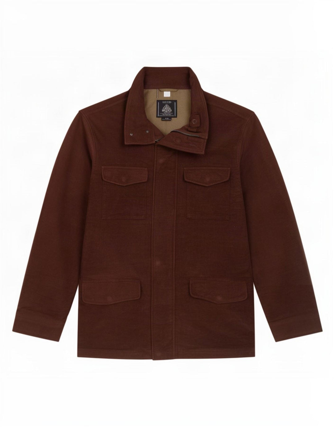 Marks & Spencer Herren-Utility-Jacke UK 38 Mittelbraune Baumwolle