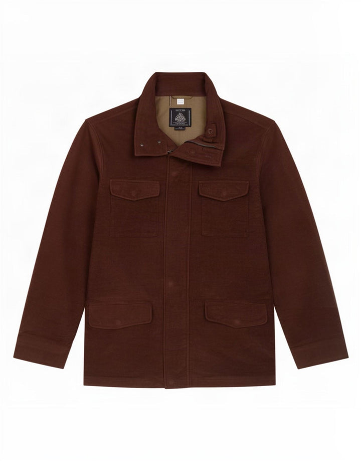 Marks & Spencer Herren-Utility-Jacke UK 38 Mittelbraune Baumwolle