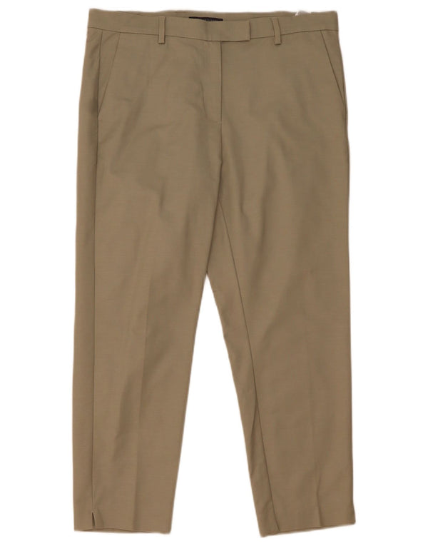 Marks & Spencer Damen-Anzughose mit gerader Passform, Gr. 46, Größe L, W36, L26, Grün