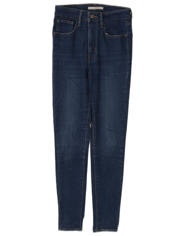 Levi's Damen Mile High Super Skinny Jeans W27 L27 Blau
