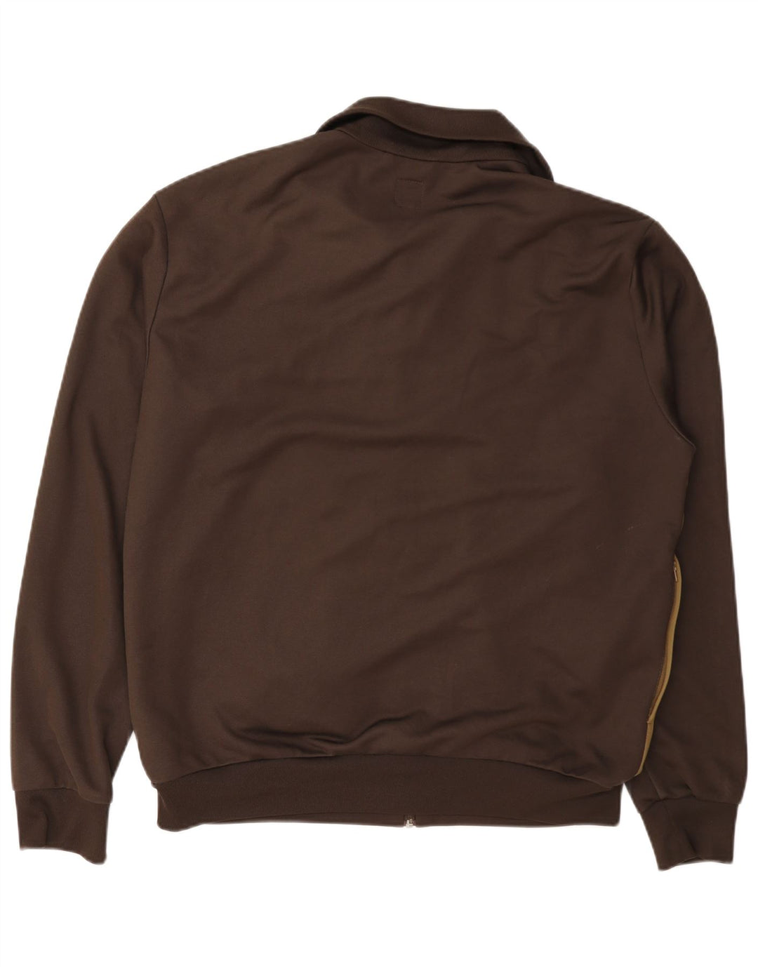 Adidas Herren-Trainingsanzug-Top-Jacke, große braune Colourblock-Baumwolle