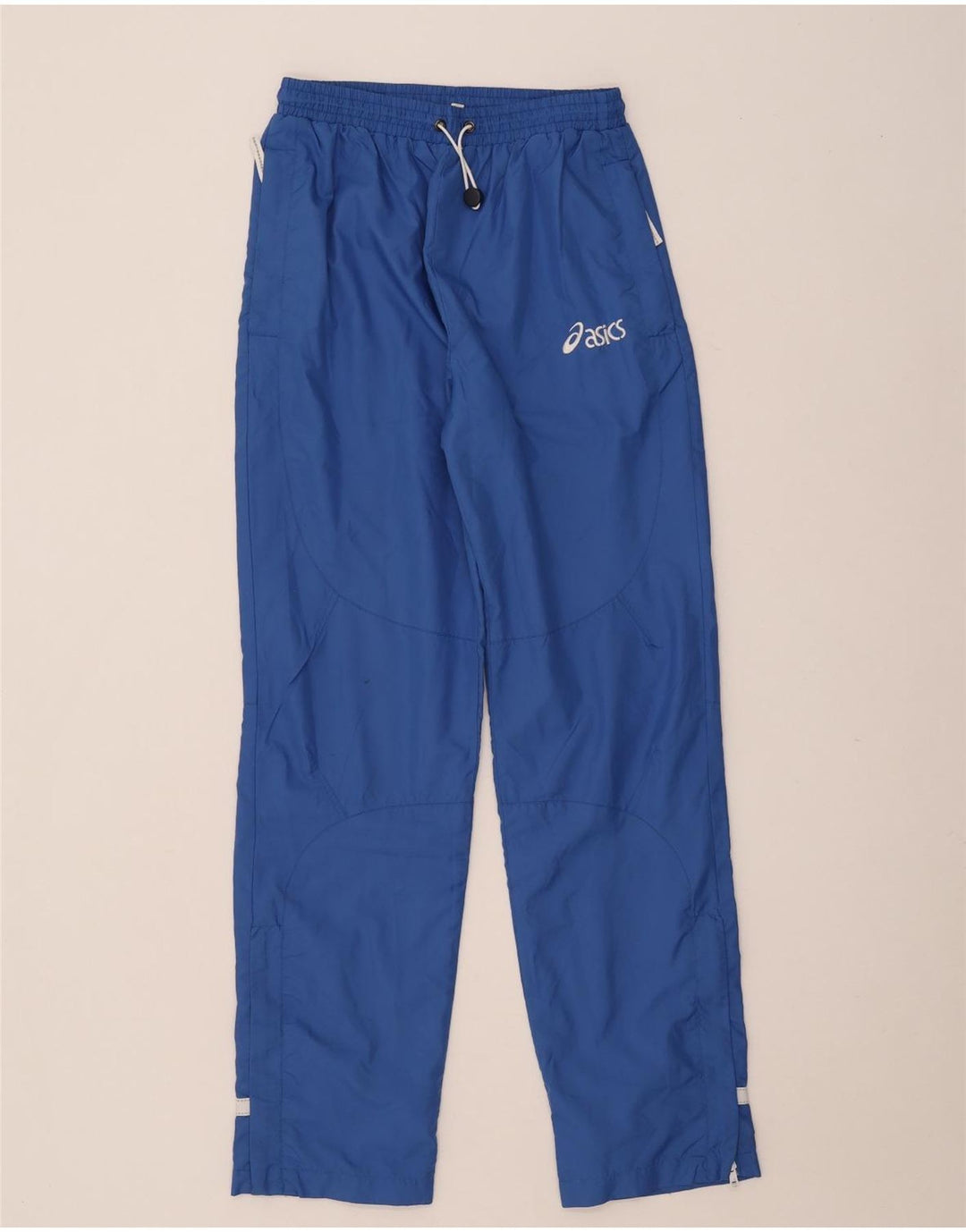 Asics Herren-Trainingshose aus mittelblauem Colourblock-Polyester