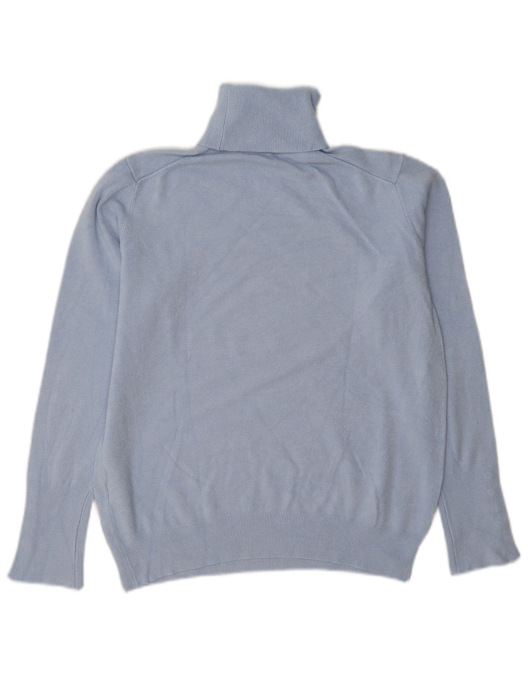 Rollkragenpullover für Damen von Zara, Gr. 14, Größe L, blau, Viskose