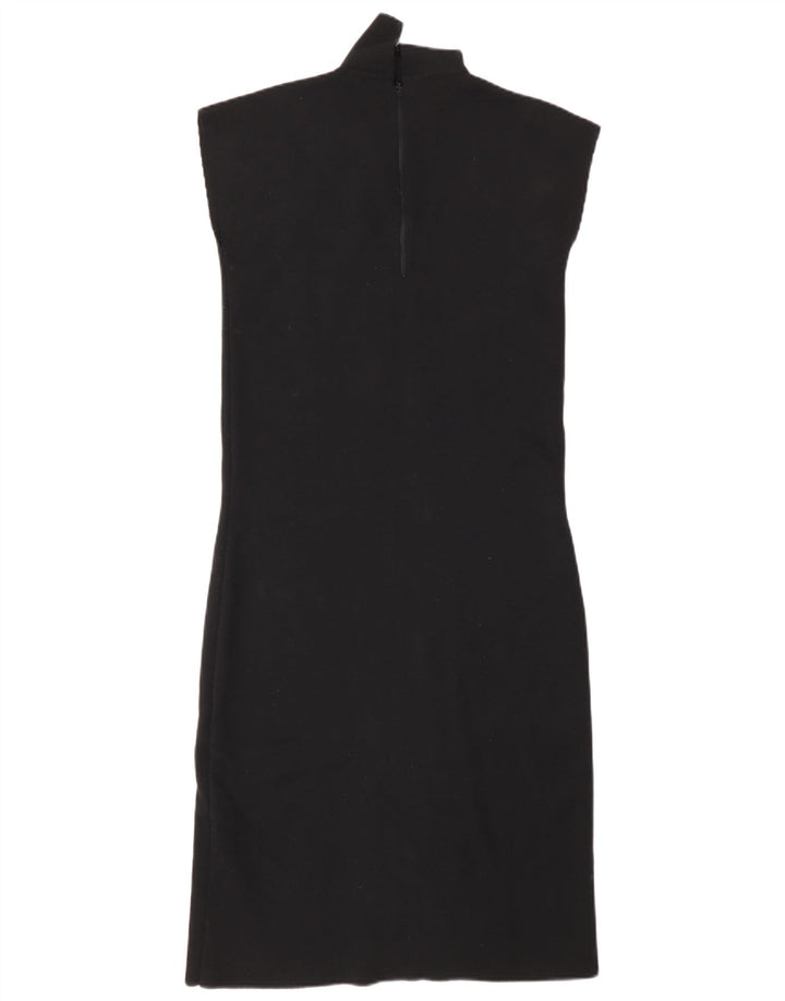 Intrend Damen ärmelloses Pulloverkleid UK 10 Small Schwarze Wolle