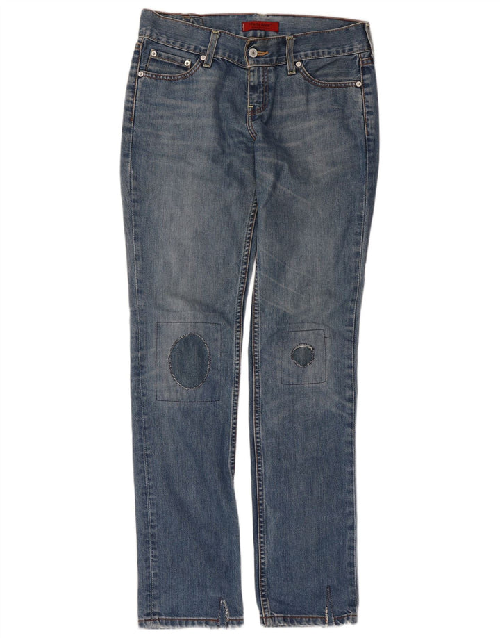 Levi's Damen Straight Jeans W31 L34 Blaue Baumwolle
