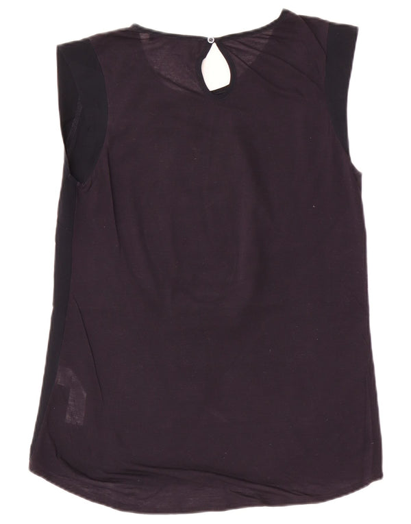 French Connection Damen-Blusenoberteil, UK 10, Größe S, Marineblau, Polyester