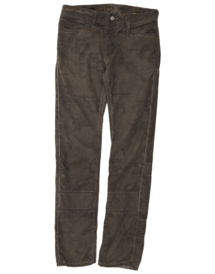 Diesel Damen Slim Freizeithose W28 L31 Graues Camouflage-Polyester