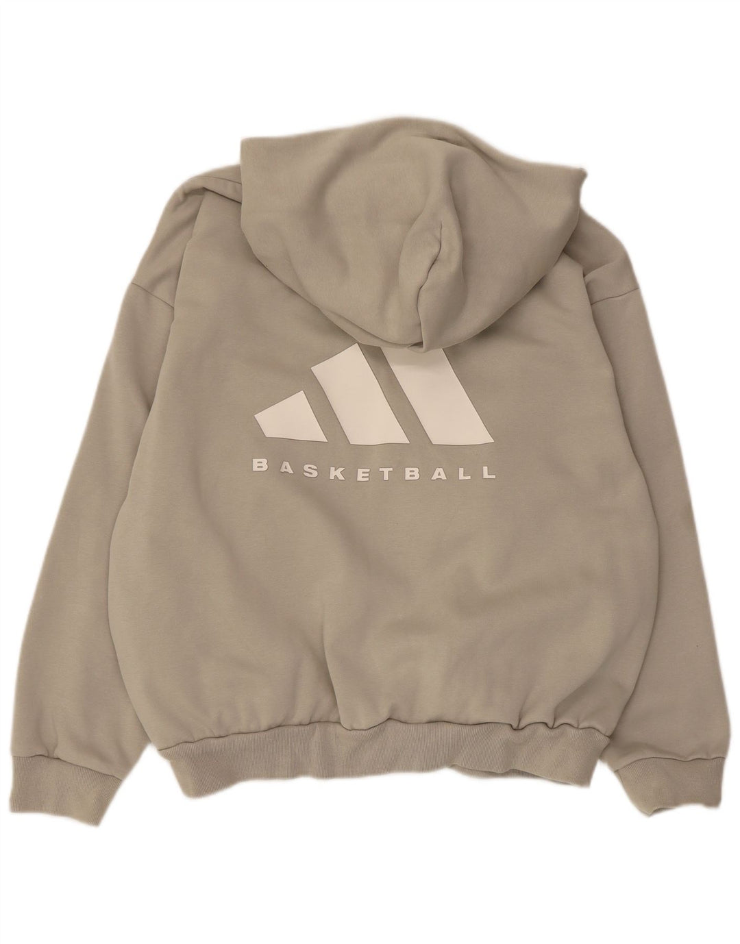 Adidas Herren Graphic Oversized Hoodie Pullover Small Beige