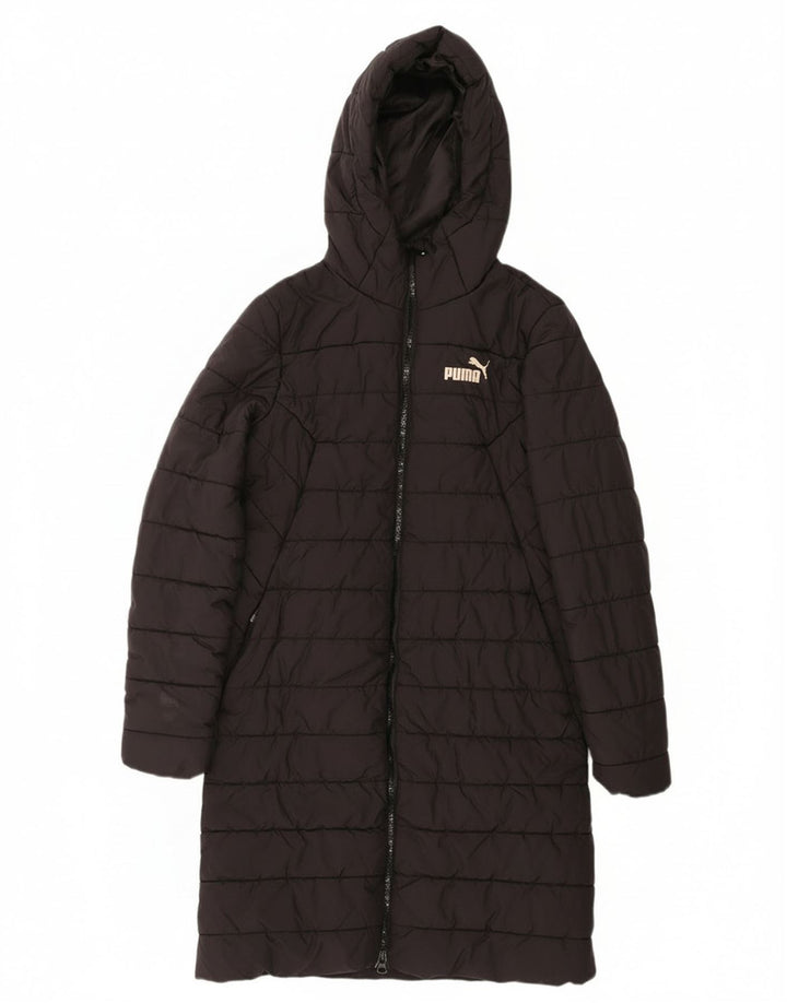 Puma Damen Kapuzenmantel, gepolstert, UK 6, XS, Schwarz, Polyester