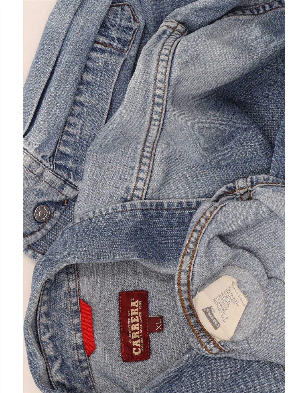 Carrera Herren Jeanshemd XL Blau Baumwolle