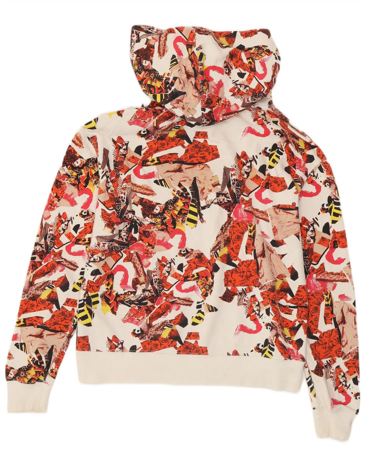 CONVERSE Damen-Kapuzenpullover mit abstraktem Muster, Gr. 10, klein, mehrfarbig